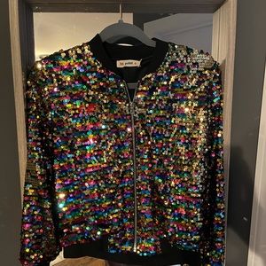 Sequin stylish jacket